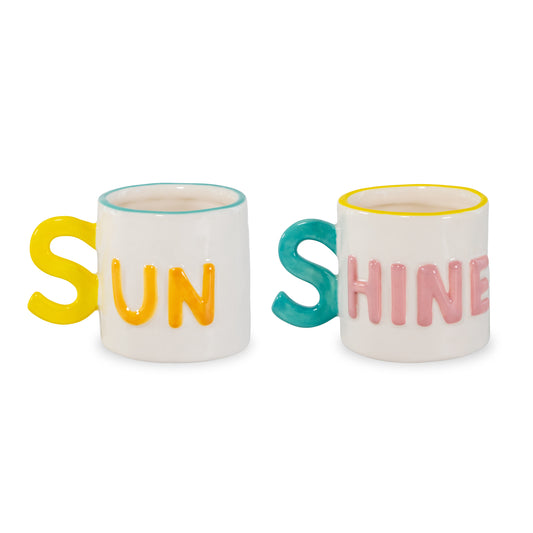 SET DE 2 TASSES SUN/SHINE - 100ML