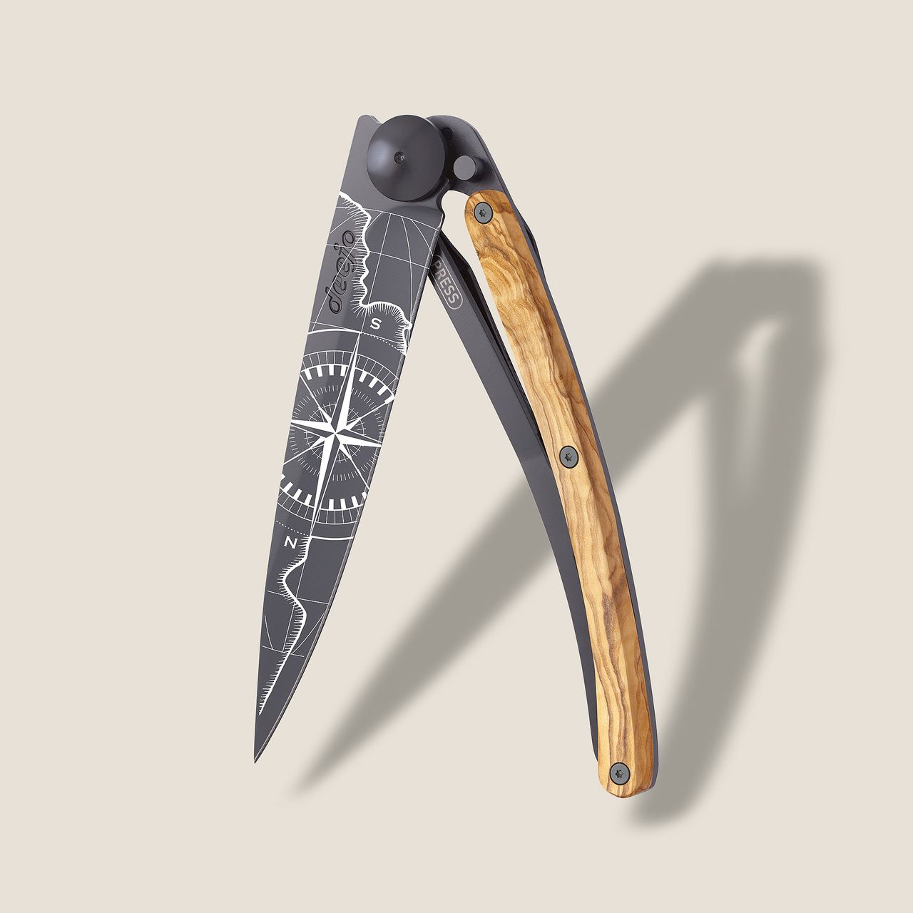 COUTEAU 390GR DEEJO OLIVIER - TERRA INCOGNITA