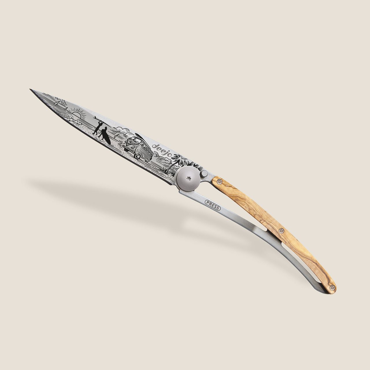 COUTEAU DE POCHE 37GR DEEJO OLIVIER - VAN LIFE