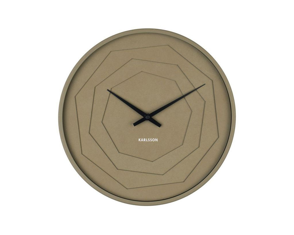 HORLOGE ORIGAMI VERT