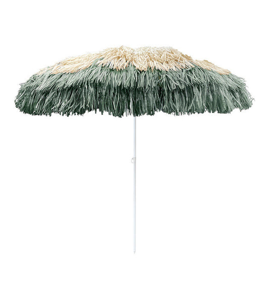 PARASOL INCLINABLE RAPHIA - VERT