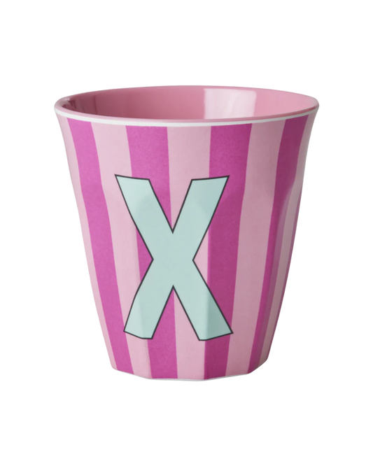 GOBELET X - STRIE ROSE