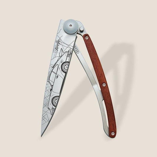 COUTEAU DE POCHE 37GR DEEJO BOIS CORAIL - YOUNG TIME