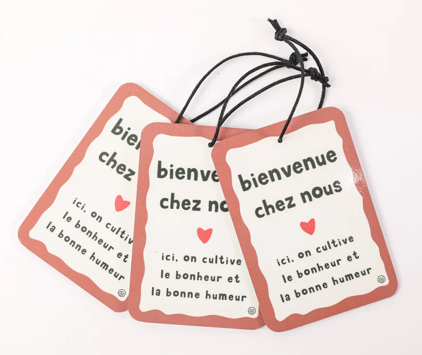 MINI PLAQUE - BIENVENUE CHEZ NOUS
