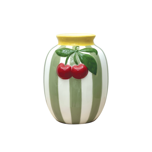 VASE CERISE - VERT