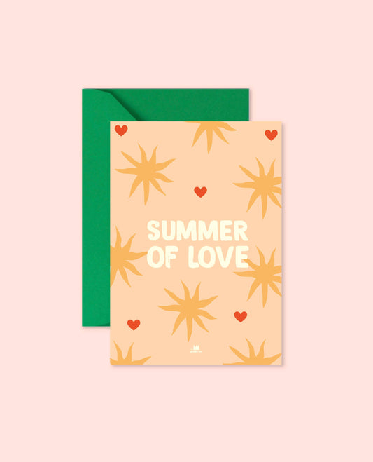 Carte "décoration" - Summer of love (avec enveloppe)
