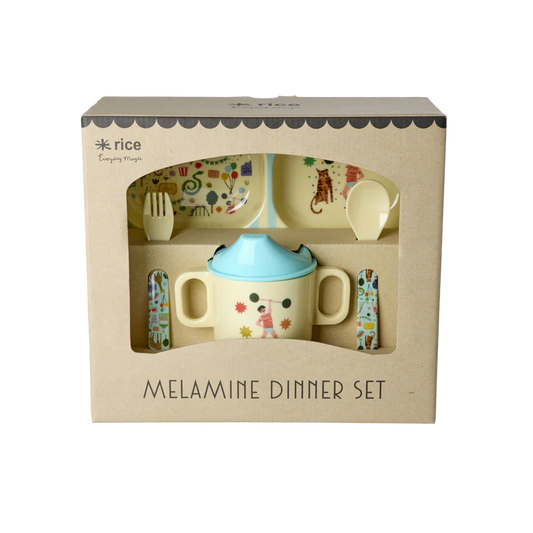 SET VAISSELLE BEBE - MENTHE FÊTE