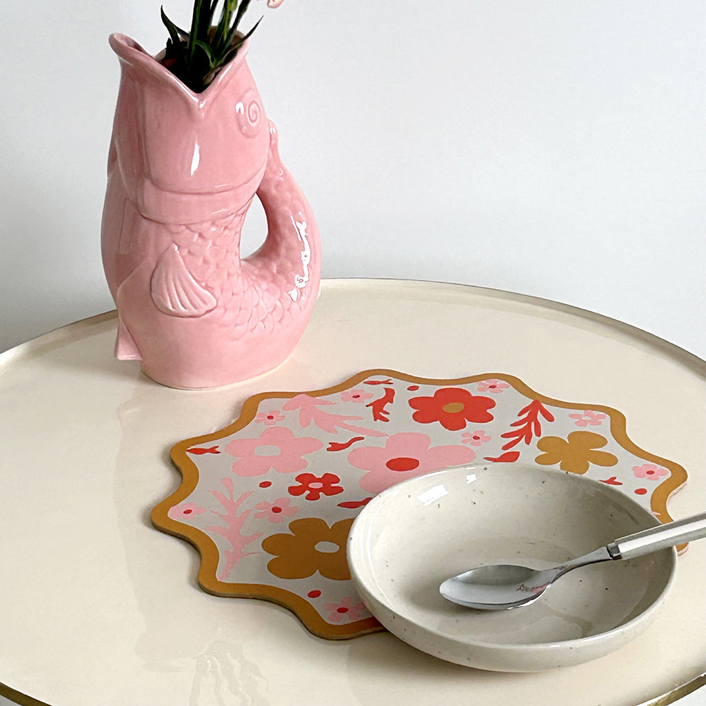 VASE POISSON - ROSE