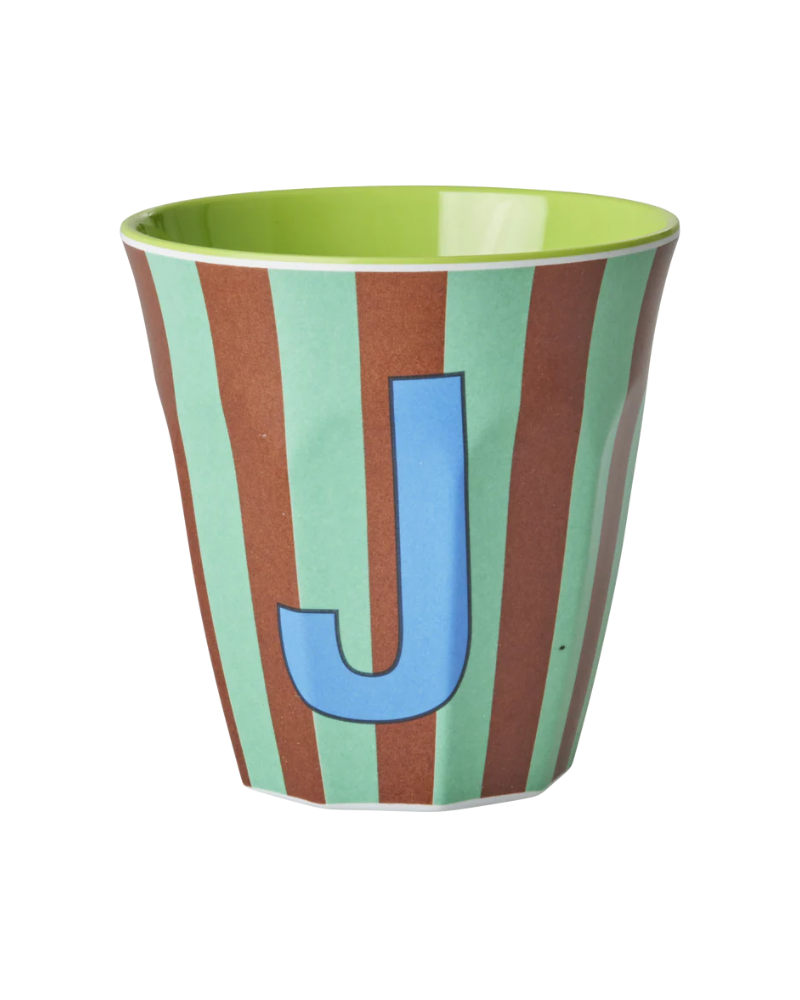 GOBELET J - STRIE BLEU