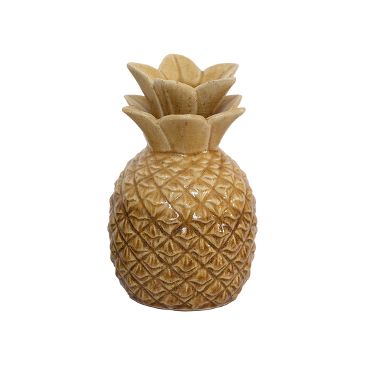 VASE ANANAS - OCRE