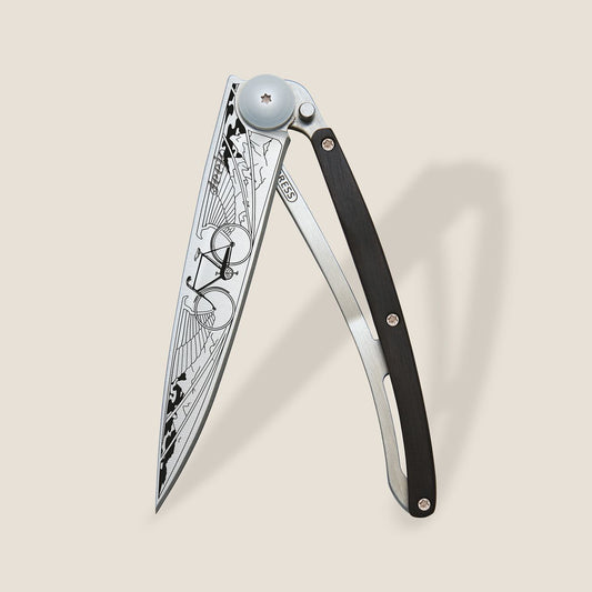 COUTEAU DE POCHE 37GR DEEJO EBENE - VELO